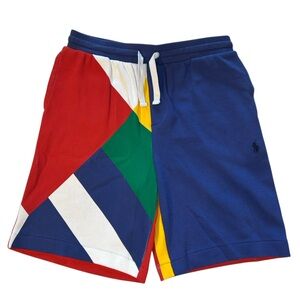 NWT Polo Ralph Lauren Color Block Boys Shorts Size Large 14/16 COTTON